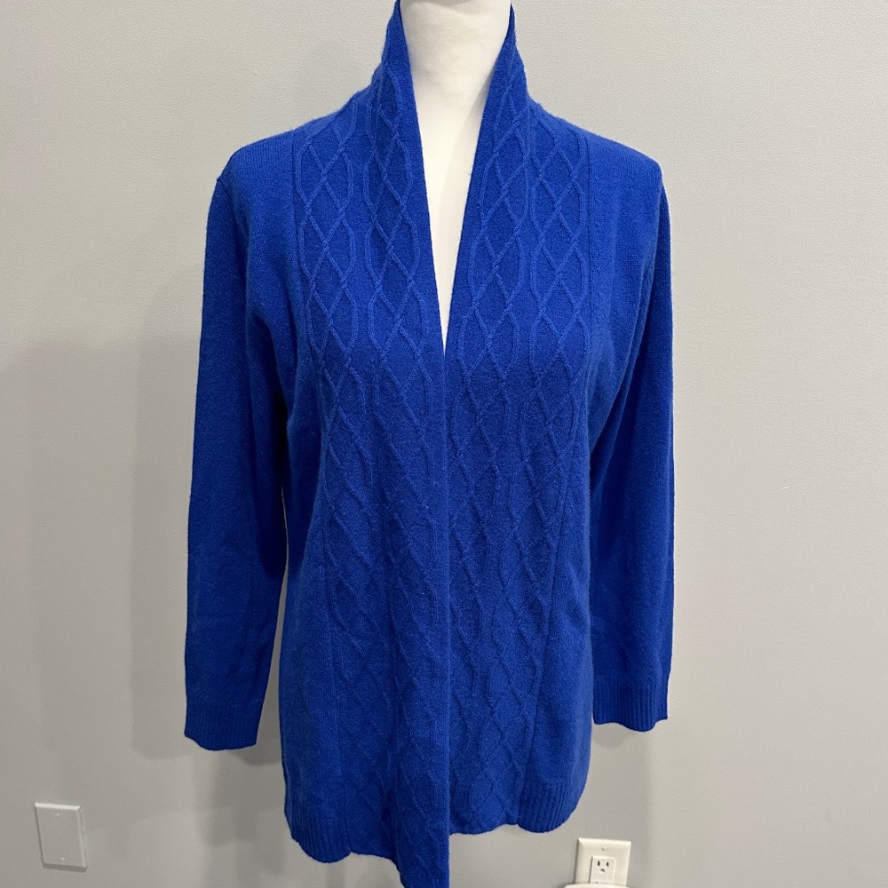 Bleeker Street Royal Blue high quality Cashmere cardigan. Size S - NEW with tags